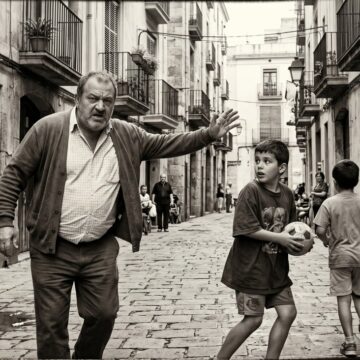 Sokakta Top Oynayan Çocukları Kovan İnsan